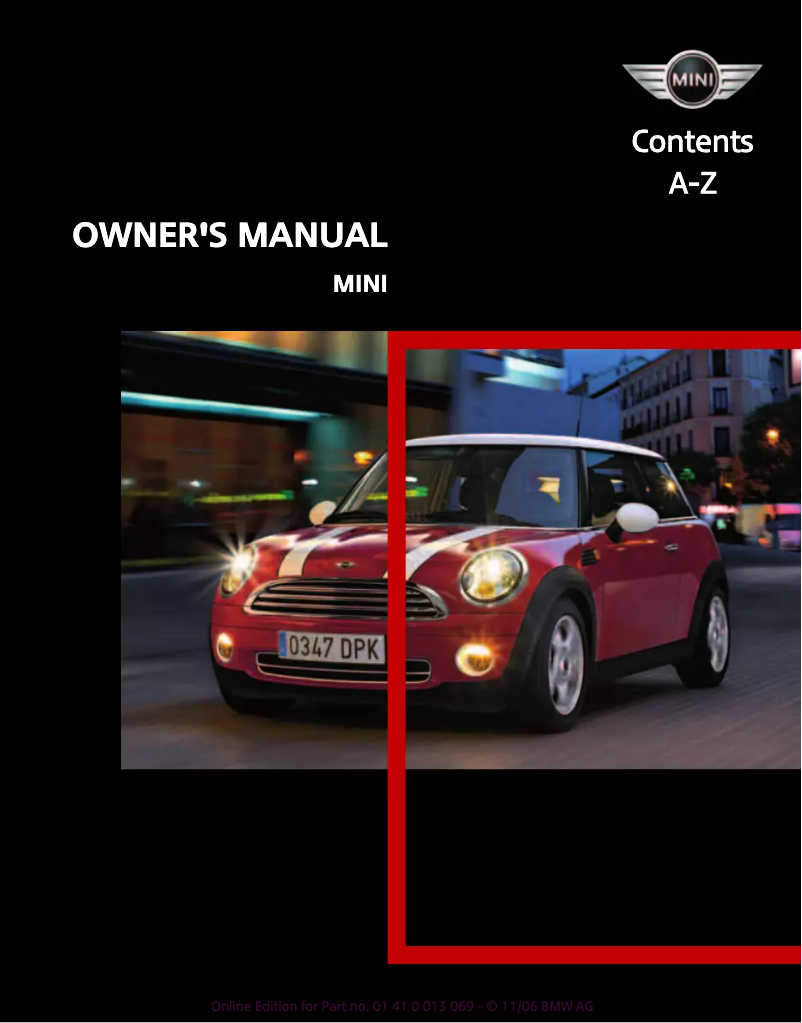 Image de la première page du manuel de l'appareil Hardtop 2 Door (2007)