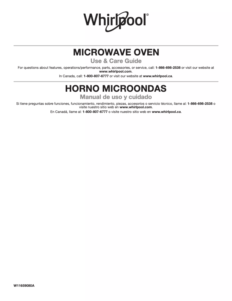 Page 1 de la notice Manuel utilisateur Whirlpool WMCS7022PZ