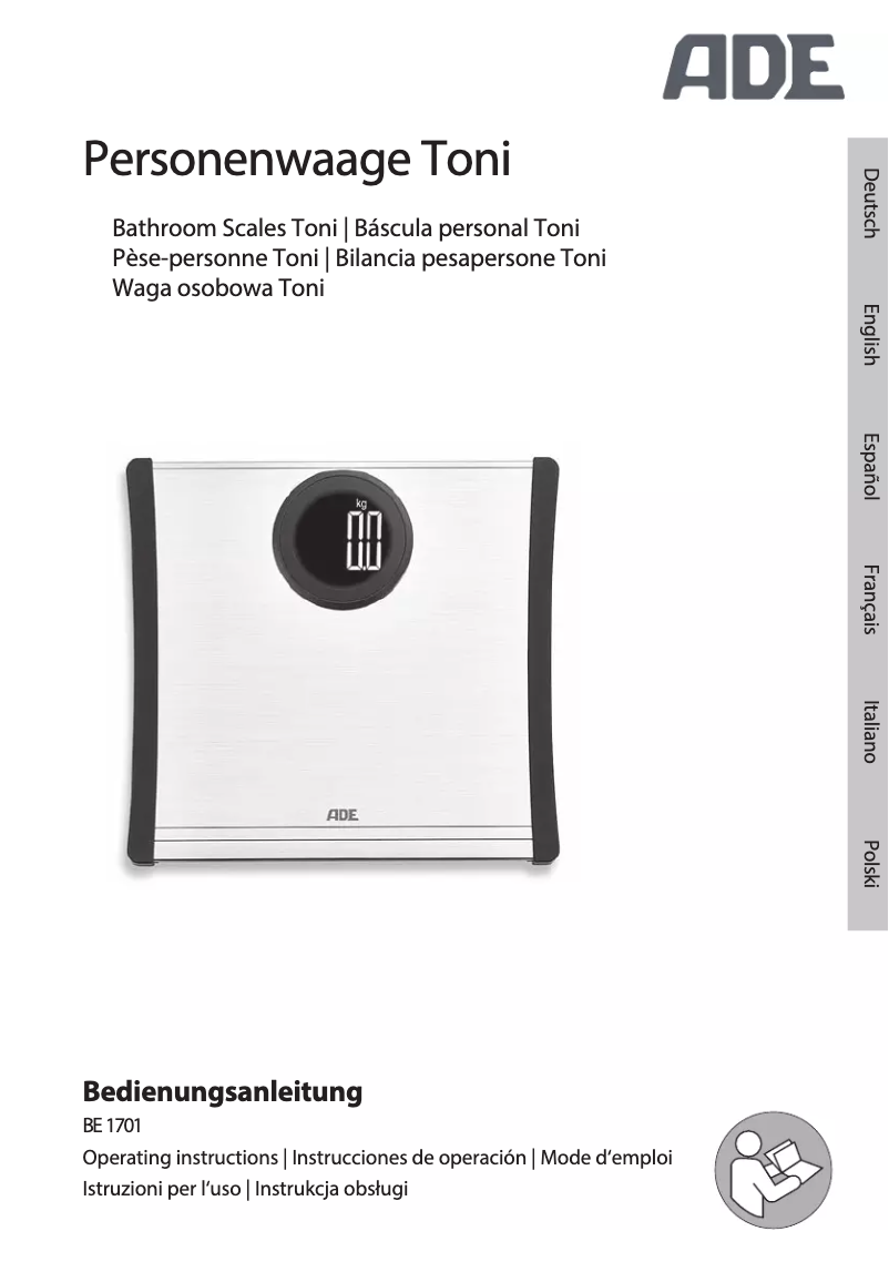 Image de la première page du manuel de l'appareil Toni BE 1701