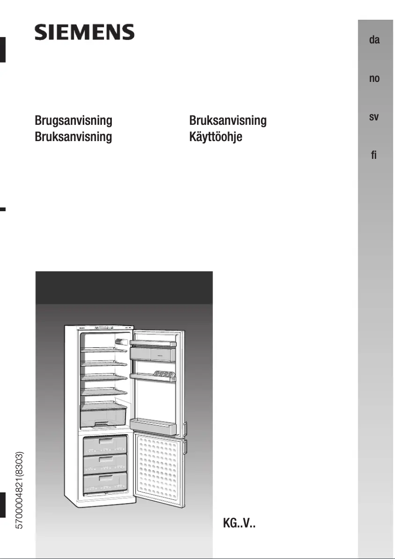 Image de la première page du manuel de l'appareil KG26V422