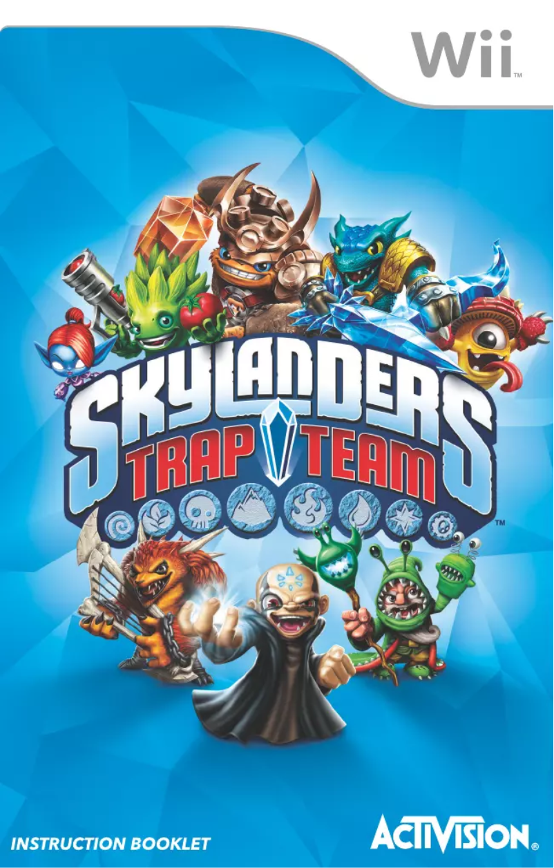 Page 1 de la notice Manuel utilisateur Nintendo Skylanders - Tram Team (Wii)