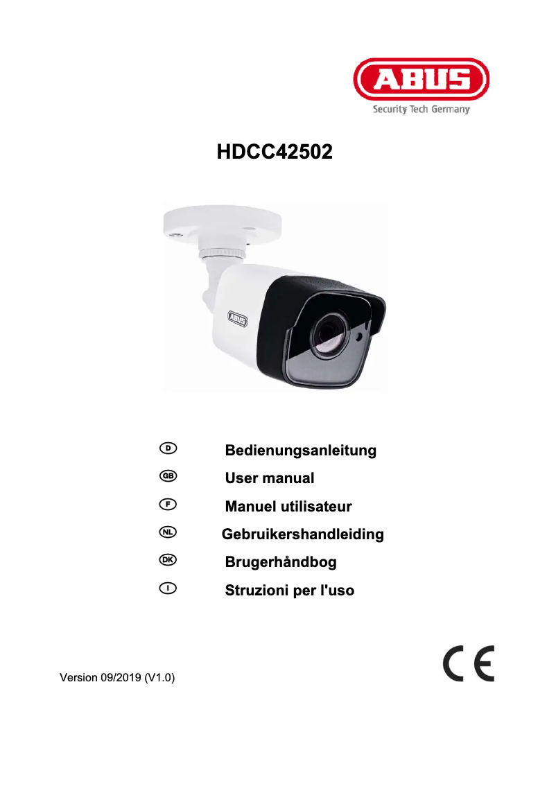 Página 1 del manual Manual de usuario Abus HDCC42502