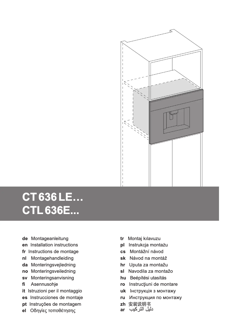 Page n°1 - Guide d'installation Siemens CT636LES6
