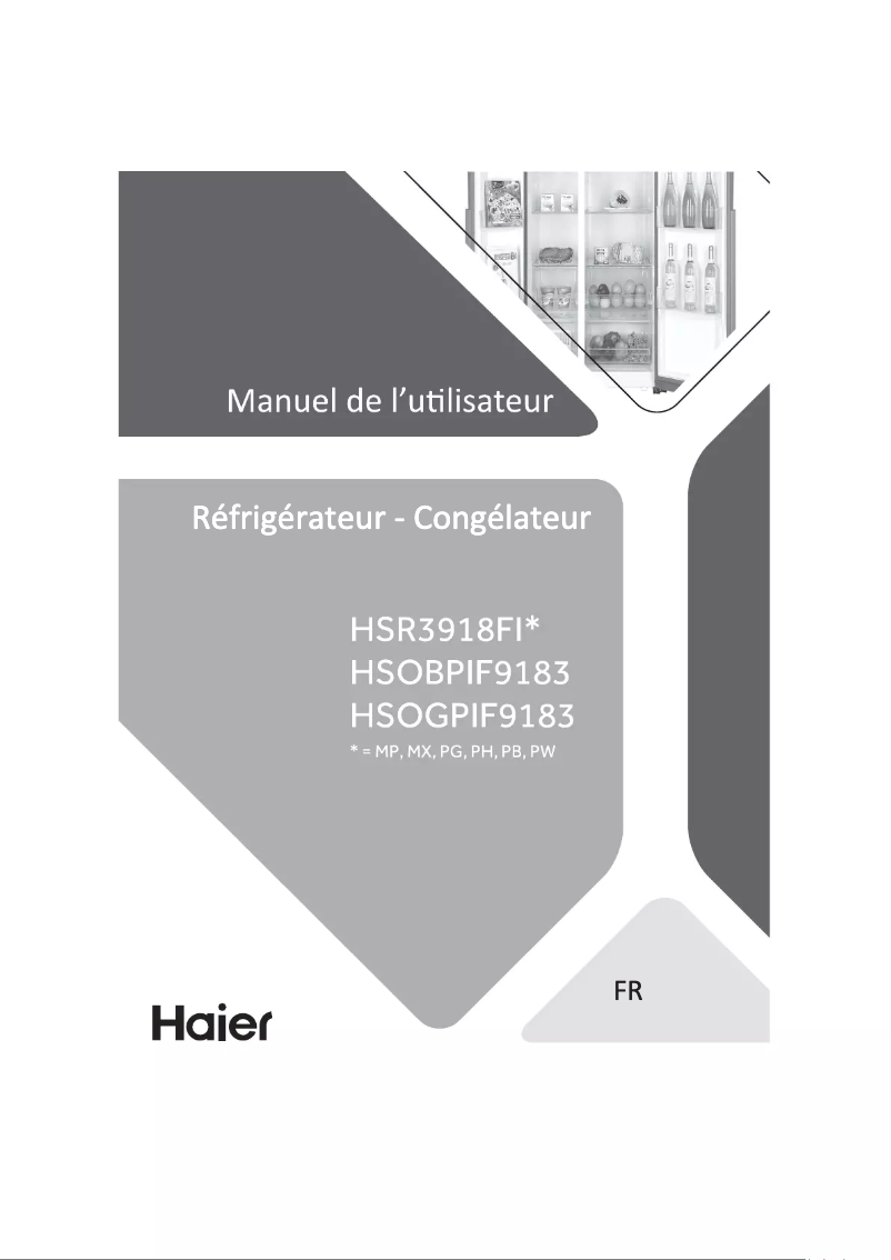 Image de la première page du manuel de l'appareil HSR3918EIMP