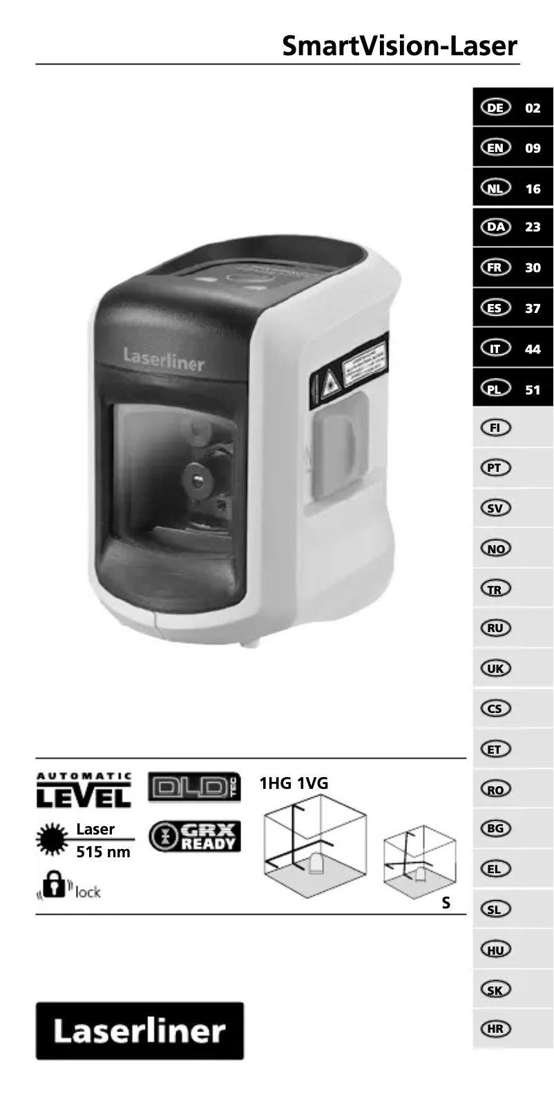 Page n°1 - Manuel utilisateur Laserliner SmartVision
