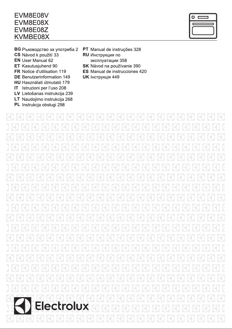 Page 1 de la notice Manuel utilisateur Electrolux KVMBE08X
