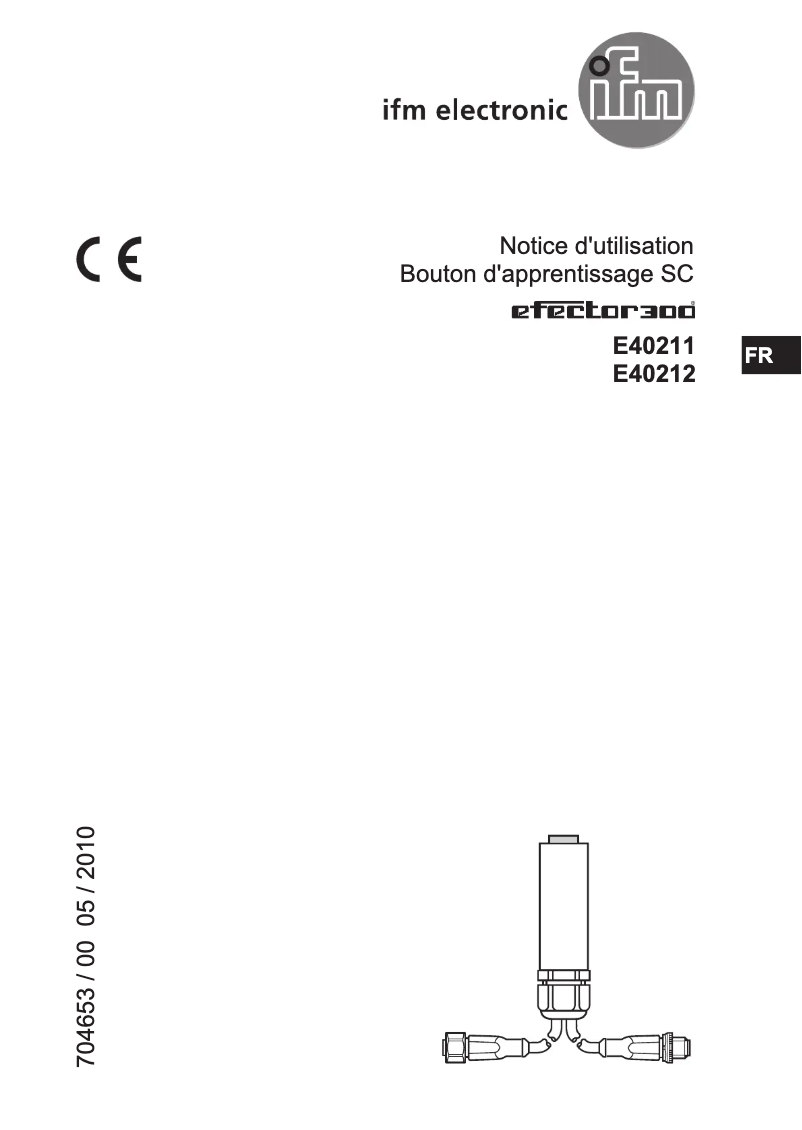 Page 1 de la notice Manuel utilisateur IFM E40211