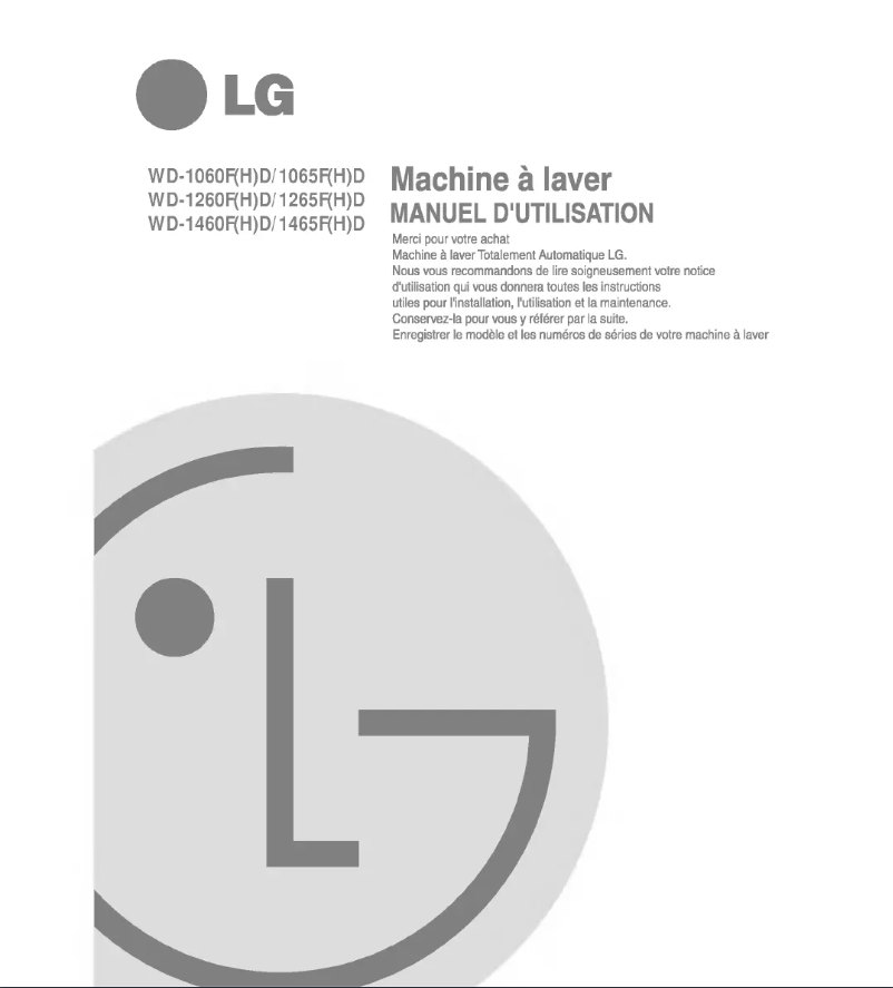 Página 1 del manual Manual de usuario LG WD-1265FD
