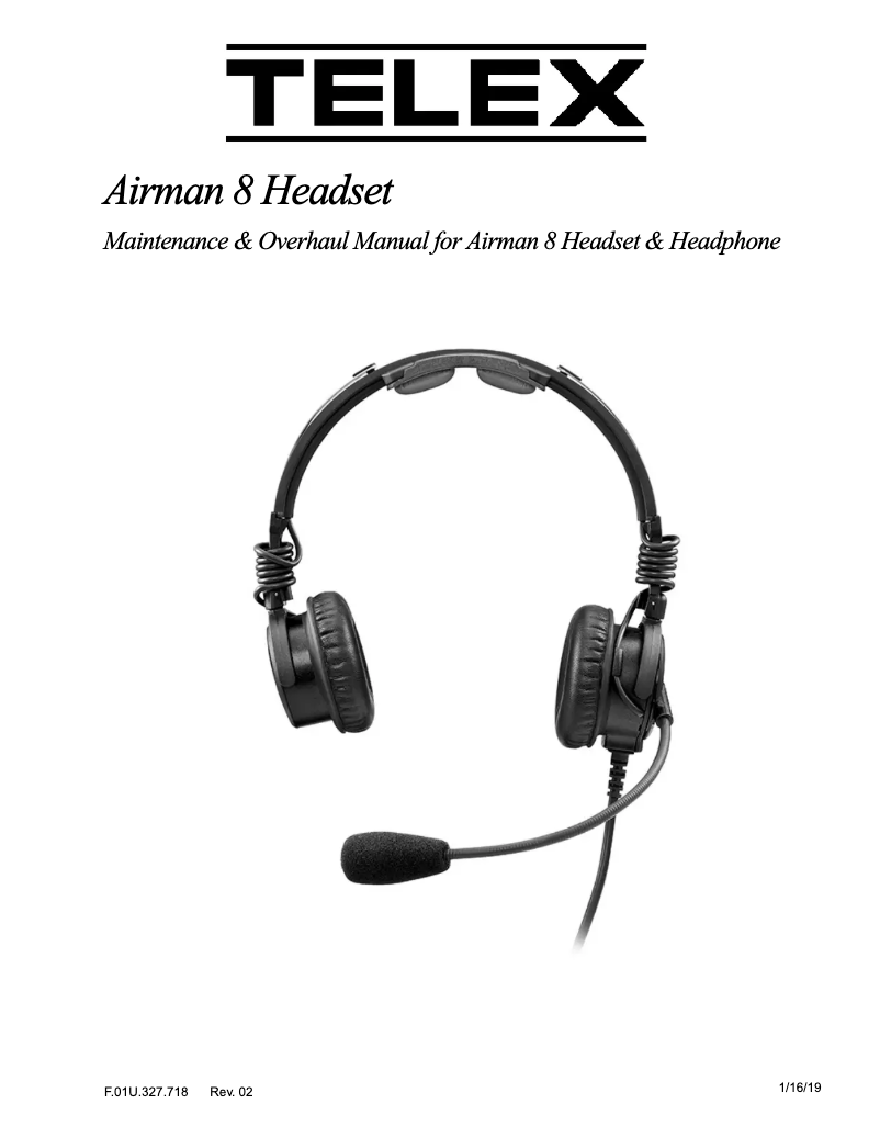 Image de la première page du manuel de l'appareil Airman 8