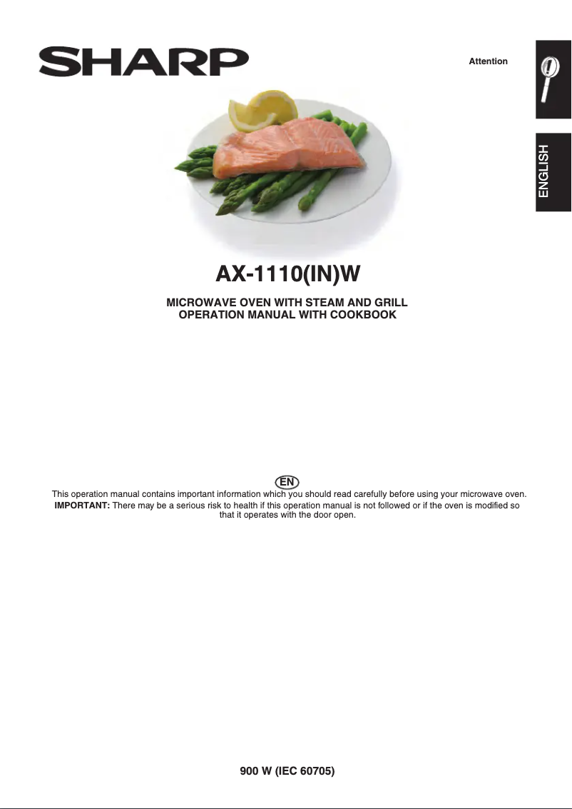 Page 1 de la notice Manuel utilisateur Sharp AX-1110(IN)W