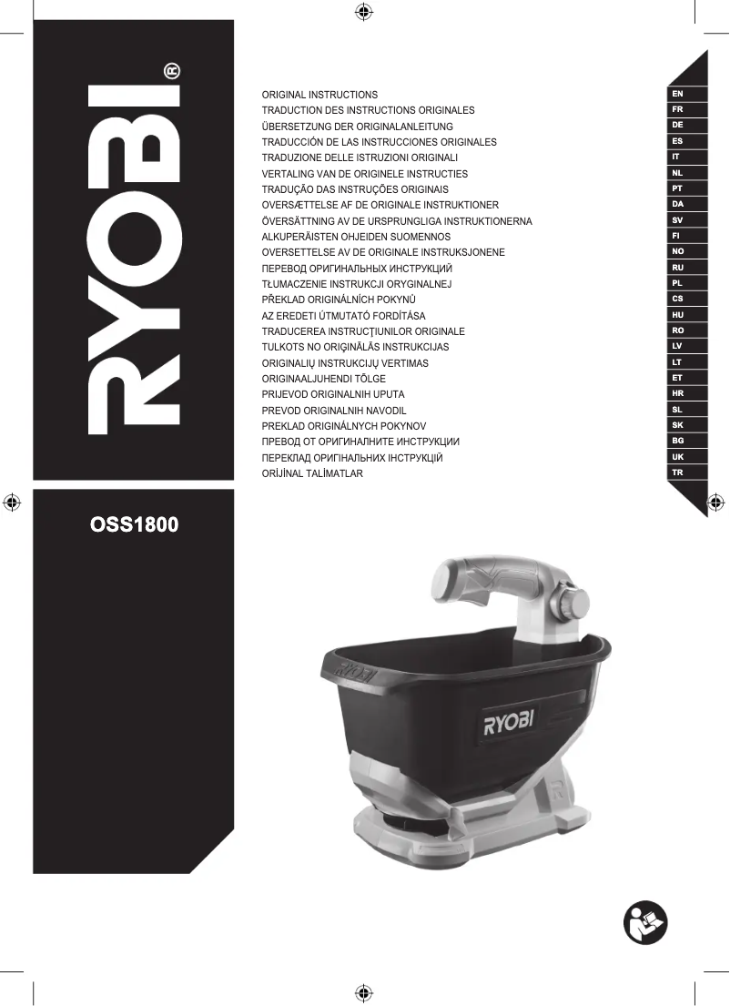 Page n°1 - Manuel utilisateur RYOBI One+ OSS1800