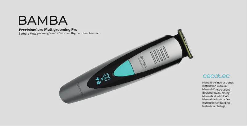 Image de la première page du manuel de l'appareil PrecisionCare ProClipper Titanium Go