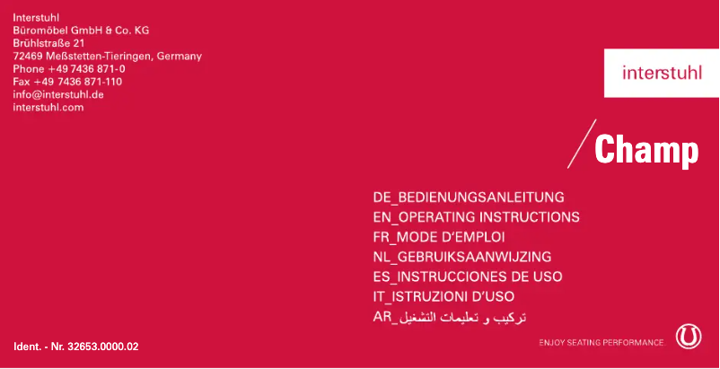 Image de la première page du manuel de l'appareil Champ 3C02