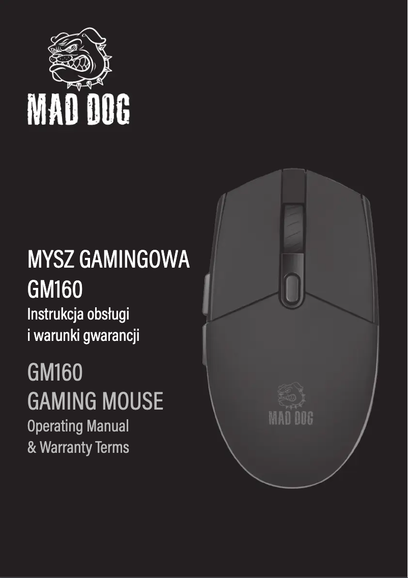 Page 1 of the manual User Manual Mad Dog GM160