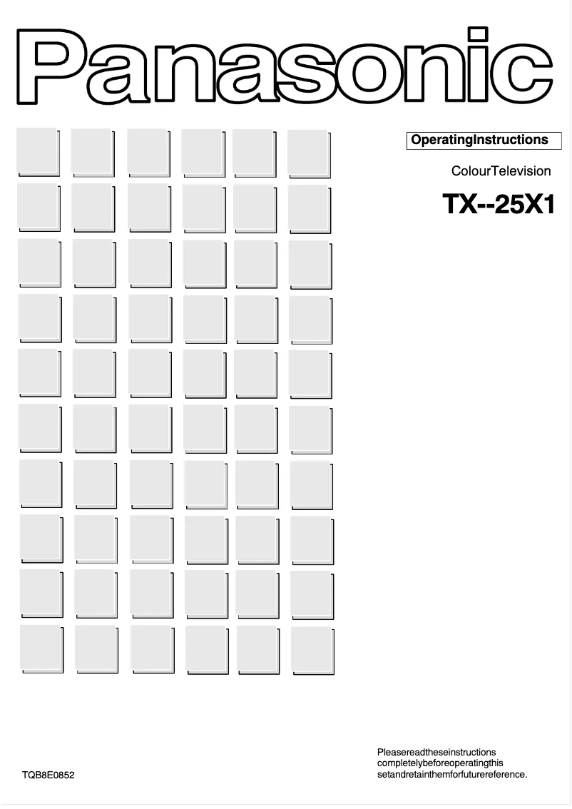 Imagen de la primera página del manual del dispositivo TX-25X1