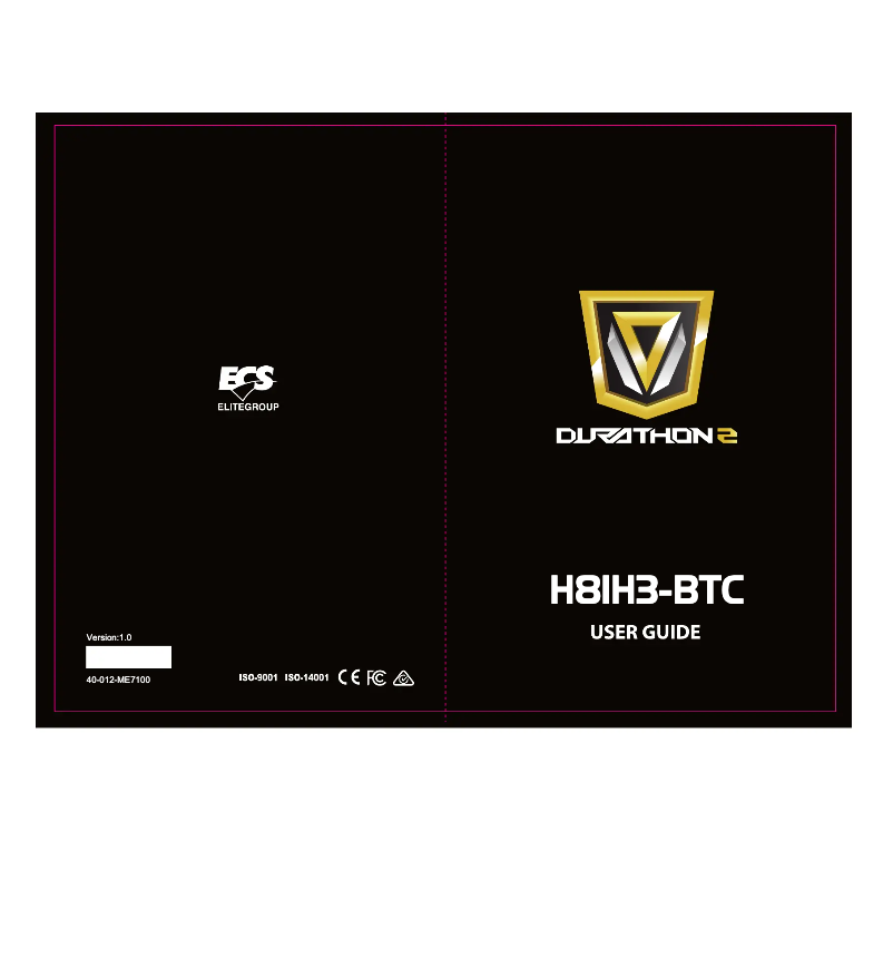 Page 1 de la notice Manuel utilisateur ECS H81H3-BTC