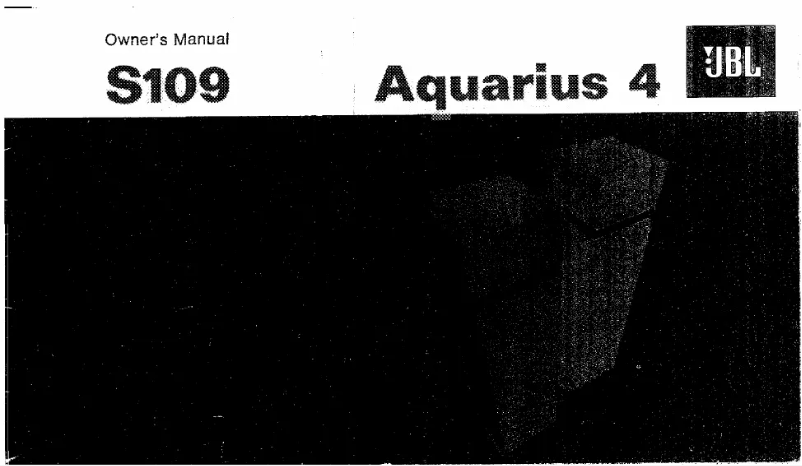 Image de la première page du manuel de l'appareil Aquarius 4 S109