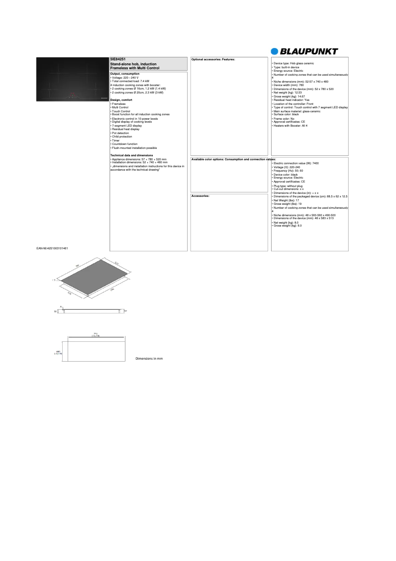 Imagen de la primera página del manual del dispositivo 5IE84251