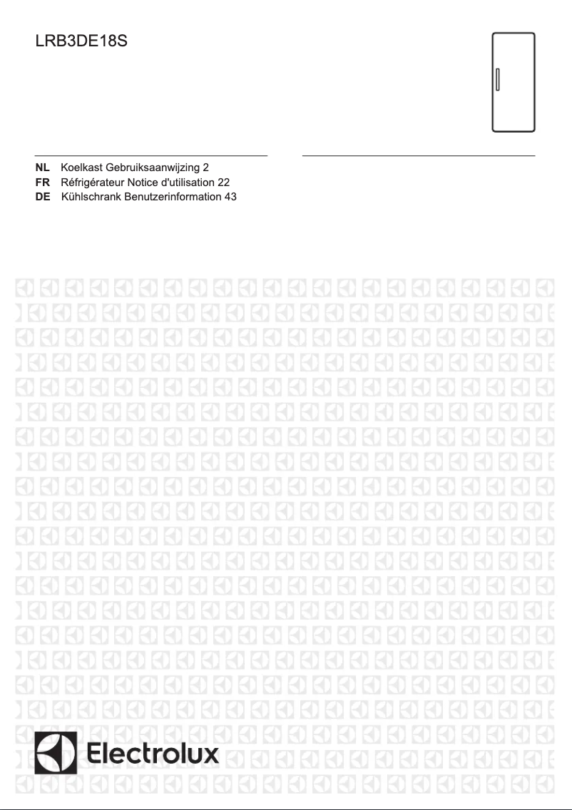 Page 1 de la notice Manuel utilisateur Electrolux LRB3DE18S