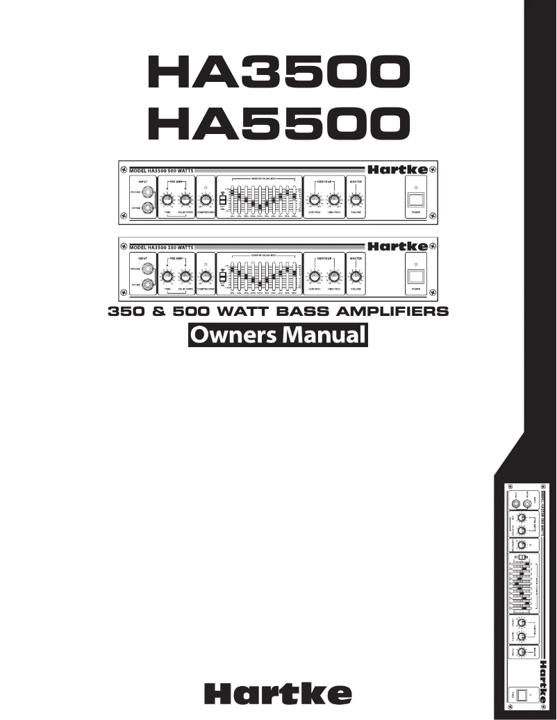 Image de la première page du manuel de l'appareil HA5500c