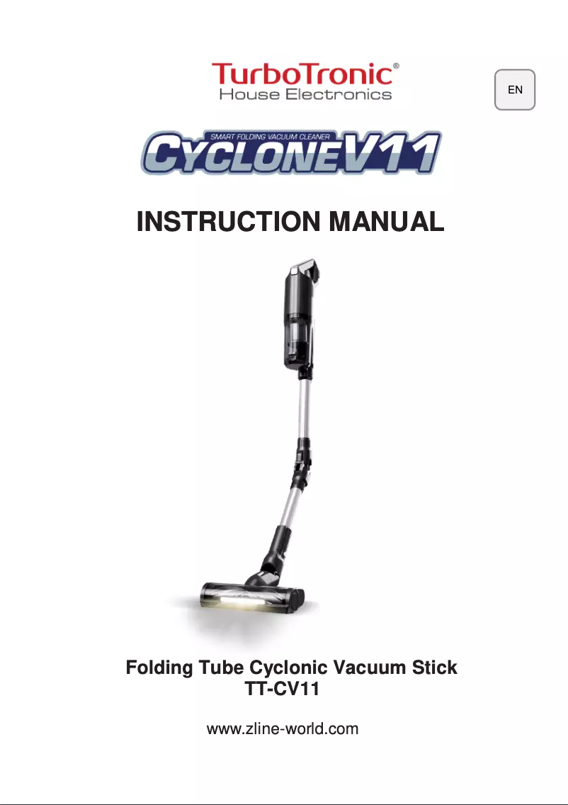 Page n°1 - Manuel utilisateur TurboTronic Cyclone V11 TT-AF11M