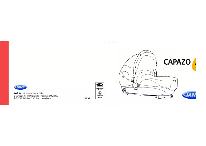 Image de la première page du manuel de l'appareil Capazo Pro