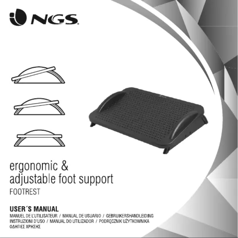 Page n°1 - Manuel utilisateur NGS Footrest