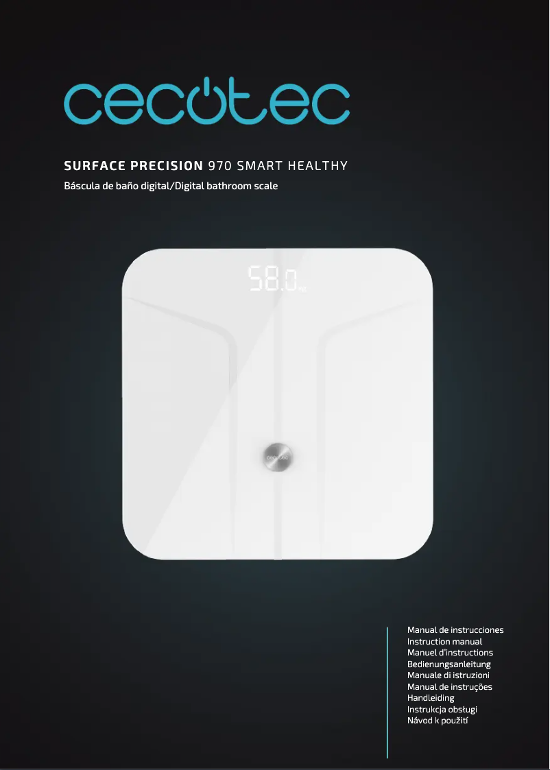 Page n°1 - Manuel utilisateur Cecotec Surface Precision 970 Smart Healthy