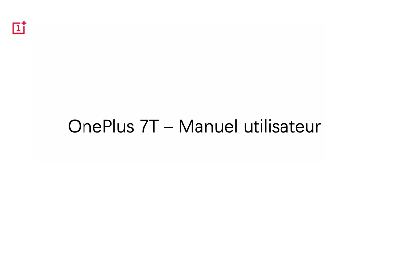 Página 1 del manual Manual de usuario OnePlus 7T