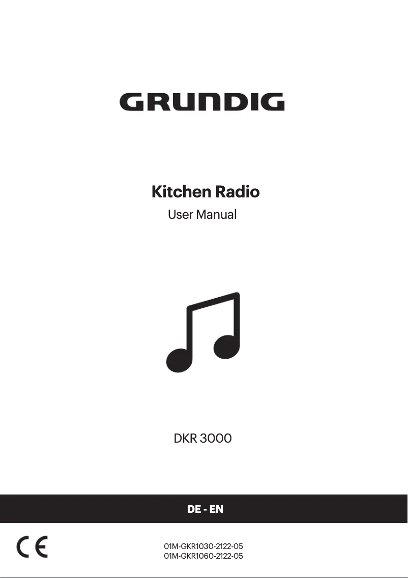 Page n°1 - Manuel utilisateur Grundig DKR  3000