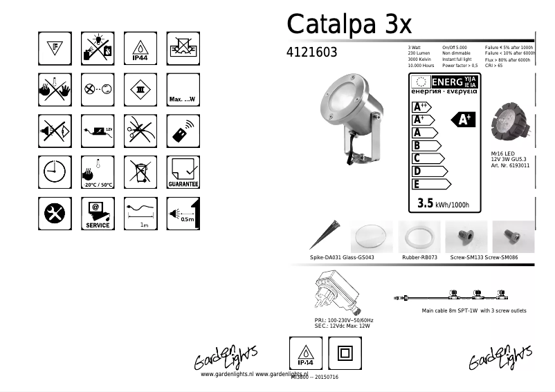 Image de la première page du manuel de l'appareil Catalpa