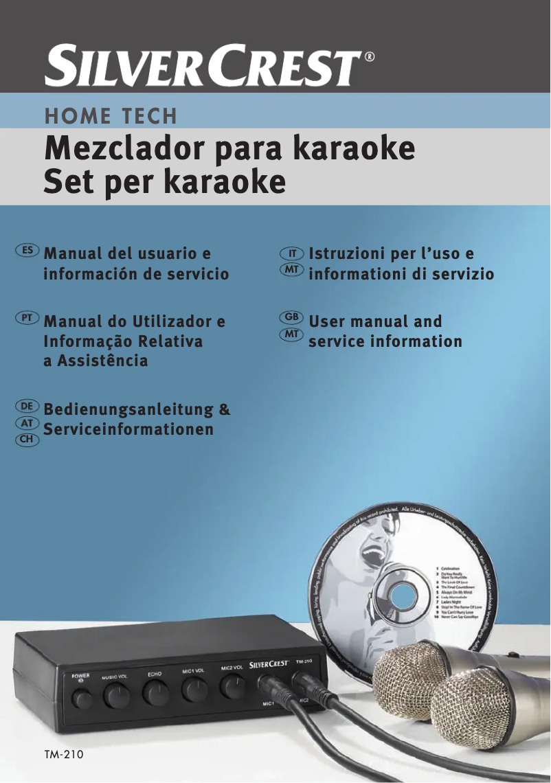 Page 1 de la notice Manuel utilisateur SilverCrest TM-210