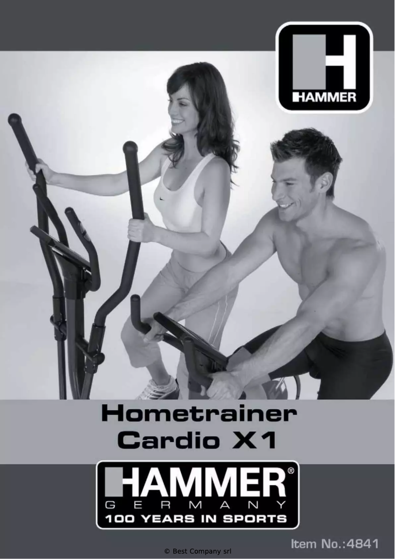 Page 1 of the manual User Manual Hammer Cardio X1