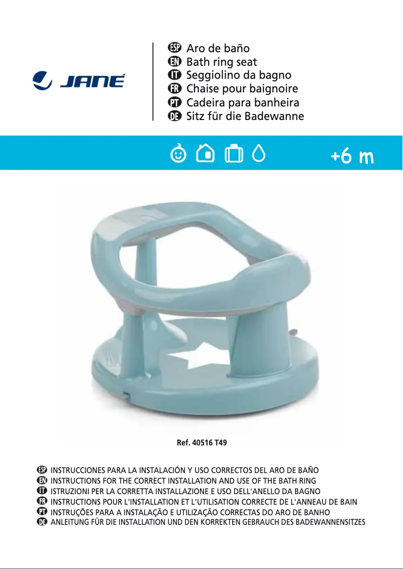 Page 1 de la notice Manuel utilisateur Jane Baby bath seat