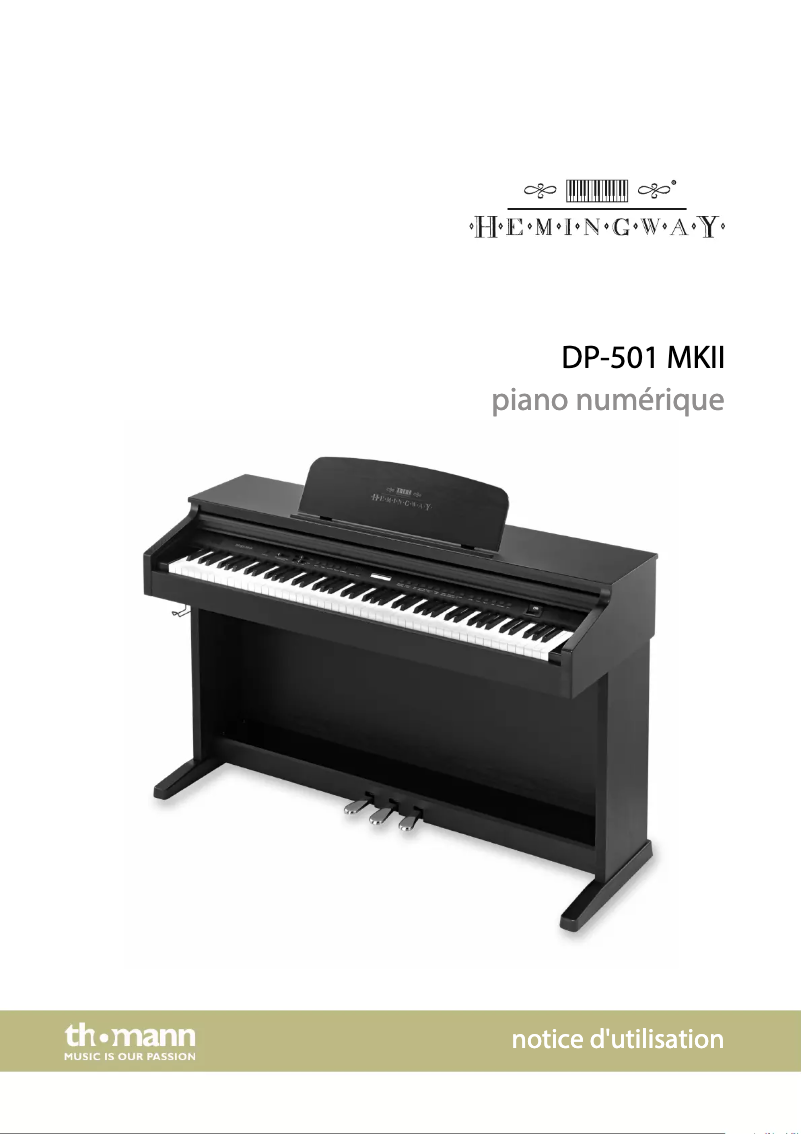 Image de la première page du manuel de l'appareil DP-501 MKII
