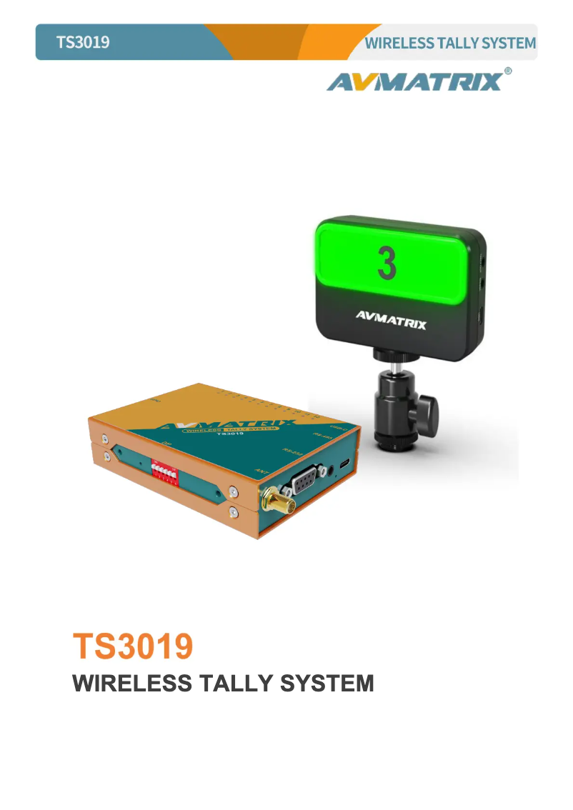 Image de la première page du manuel de l'appareil TS3019