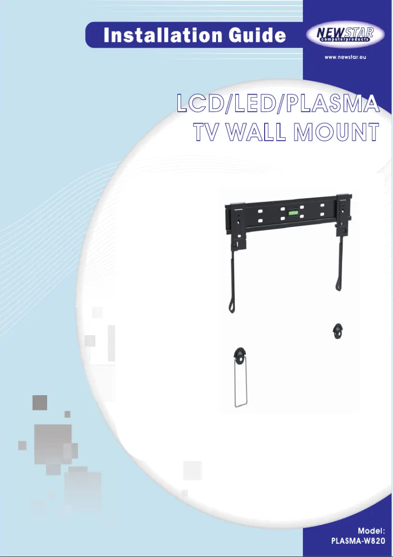 Image de la première page du manuel de l'appareil PLASMA-W820