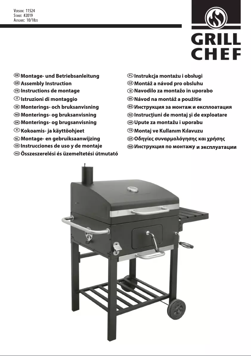 Page n°1 - Manuel utilisateur Grill Chef Comfort Basic 11528