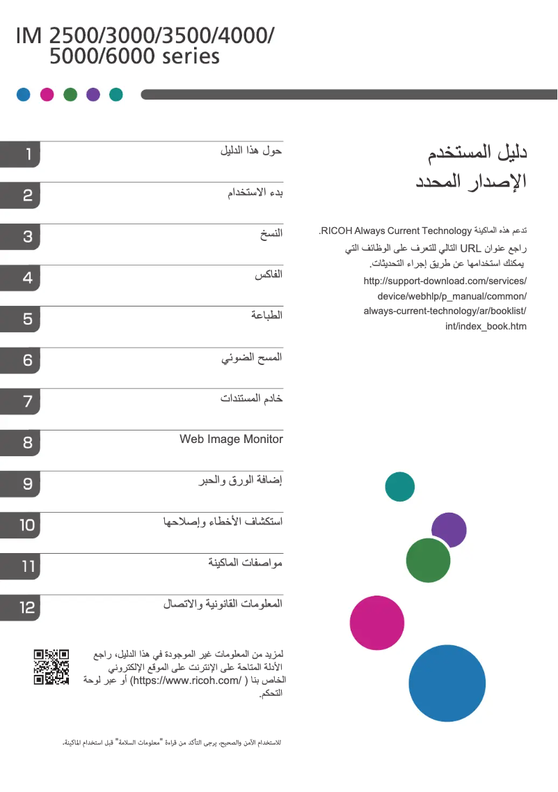 Page n°1 - Manuel utilisateur Ricoh IM 6000