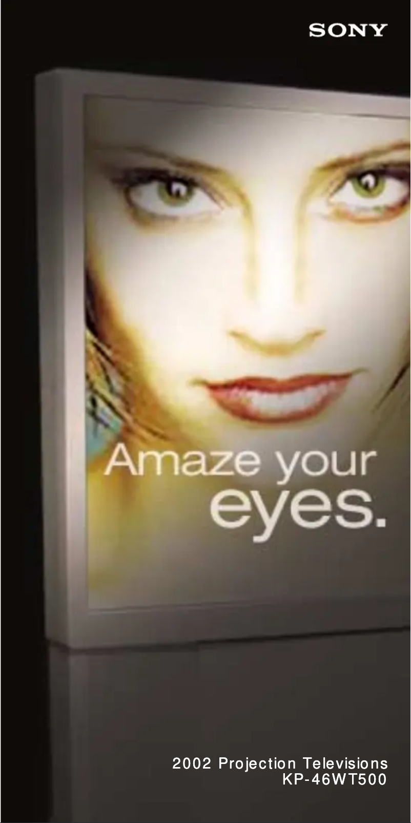 Page 1 de la notice Brochure Sony KP-46WT500
