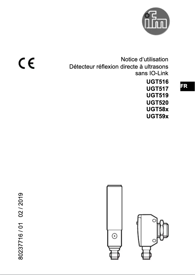 Page n°1 - Manuel utilisateur IFM UGT590
