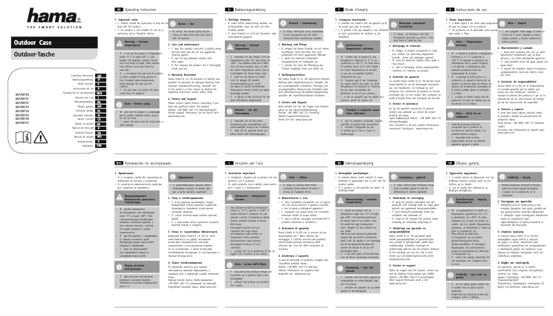 Page 1 de la notice Manuel utilisateur Hama 00178173