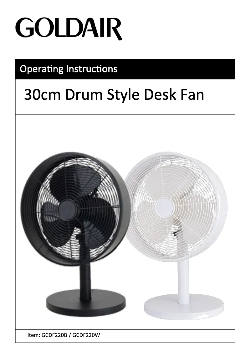 Image de la première page du manuel de l'appareil GCDF220W