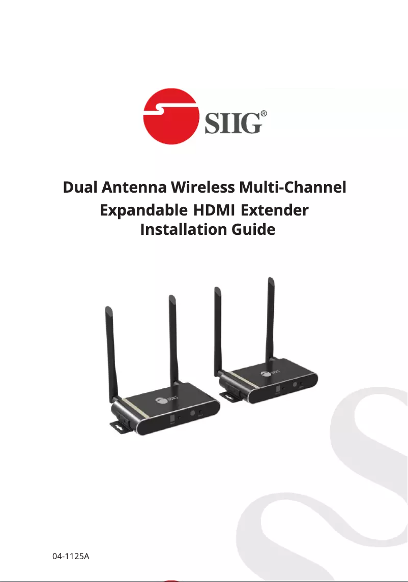 Page 1 de la notice Manuel utilisateur Siig CE-H23711-S1