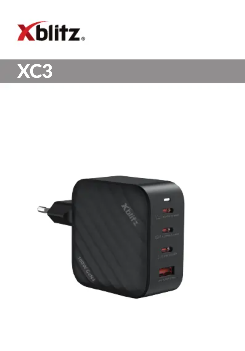 Image de la première page du manuel de l'appareil XC3