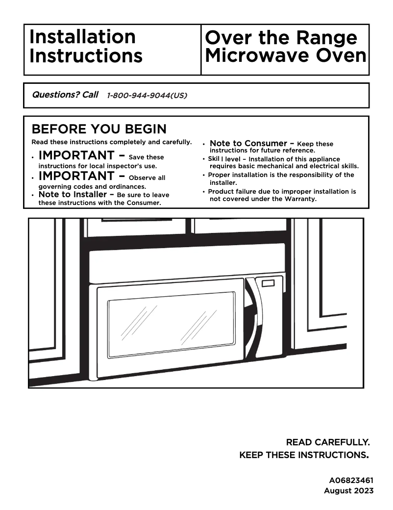 Image de la première page du manuel de l'appareil FMOS1746BS
