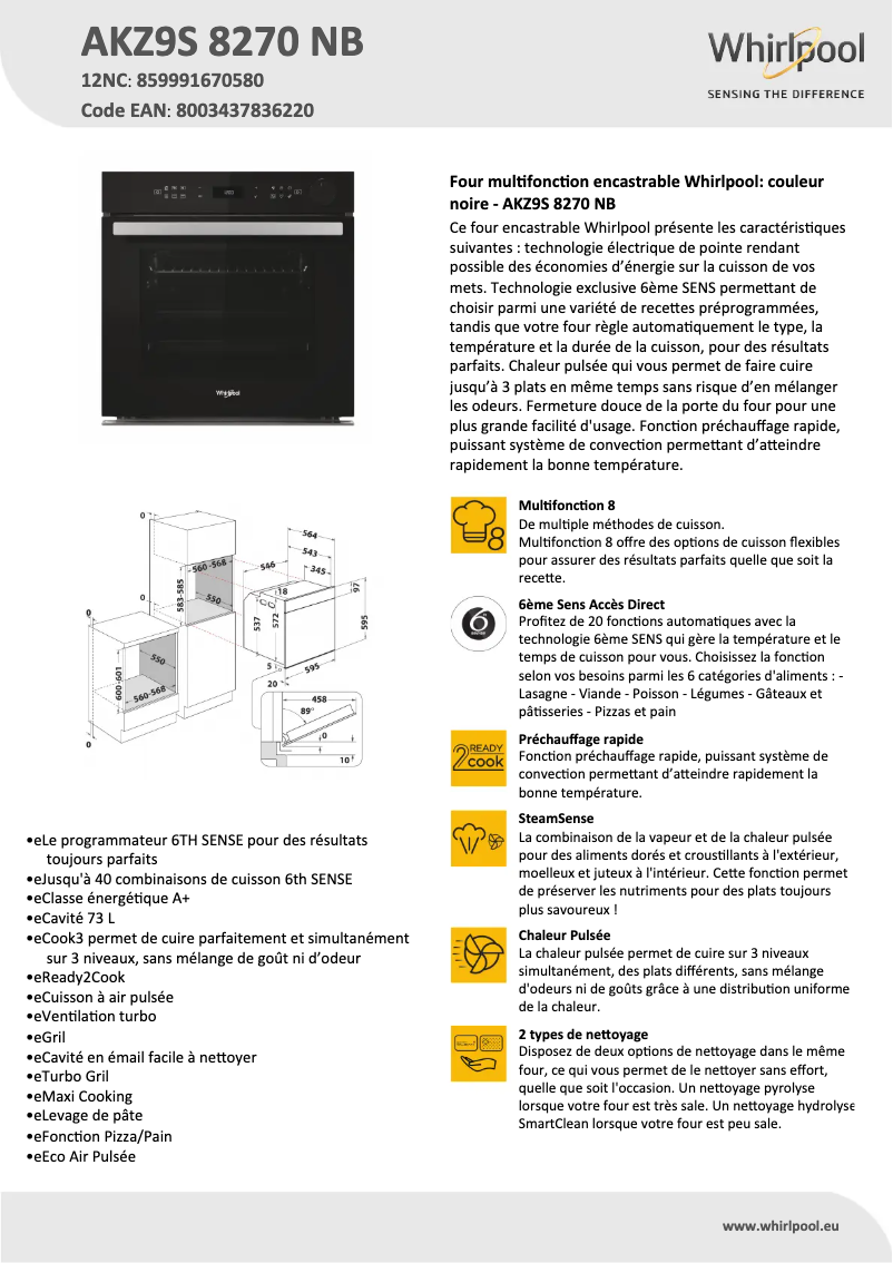 Image de la première page du manuel de l'appareil AKZ9S 8270 NB