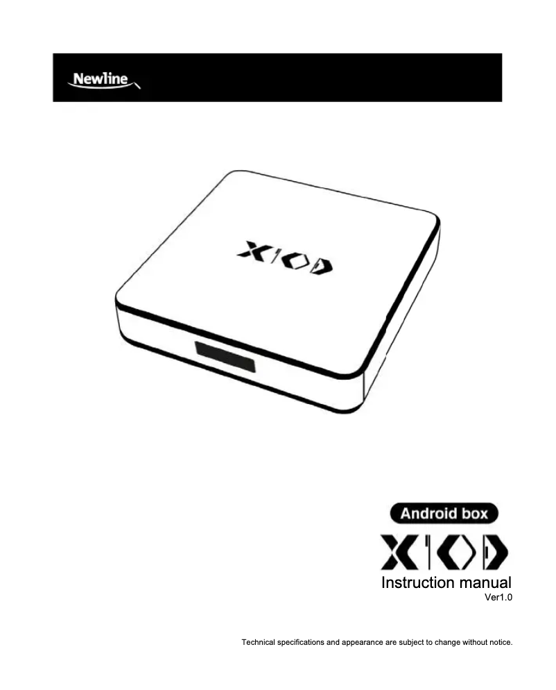 Página 1 del manual Manual de usuario Newline X10D