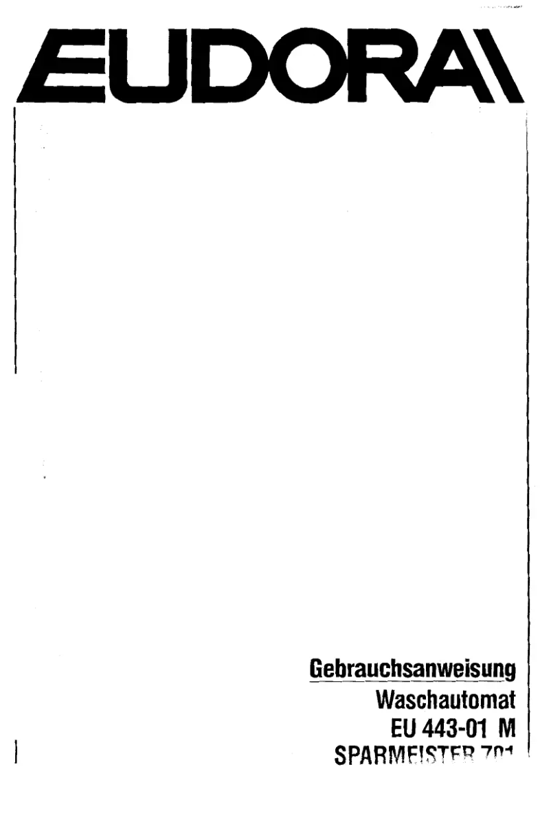 Image de la première page du manuel de l'appareil EU 443