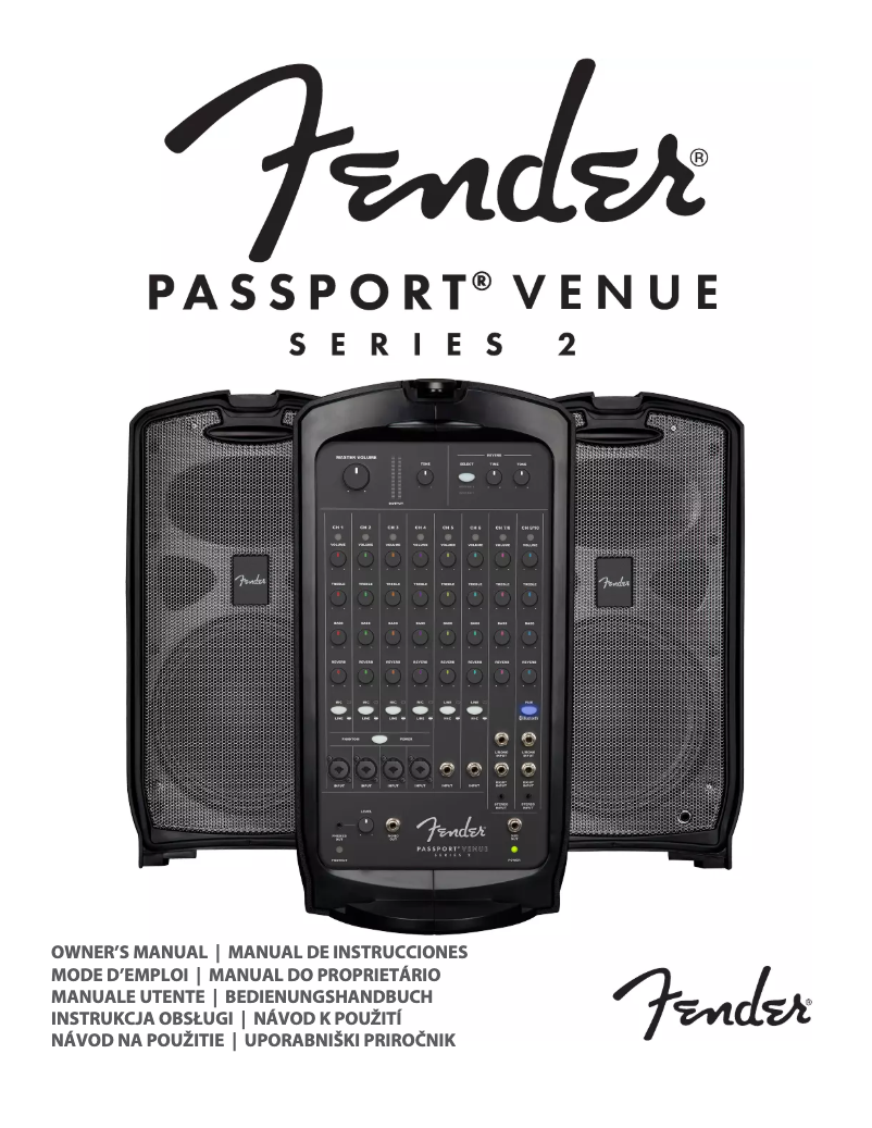 Page 1 de la notice Manuel utilisateur Fender Passport Venue Series 2